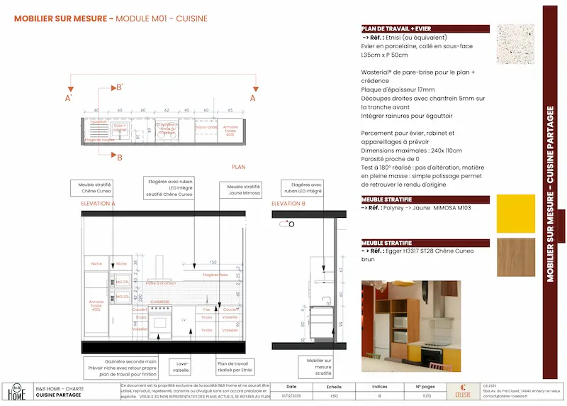 mobilier sur mesure cuisine